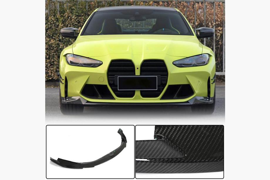 BMW 3 Series G20/G21 2018- Lip bara fata V10 (pentru G80, Carbon) Foto 1