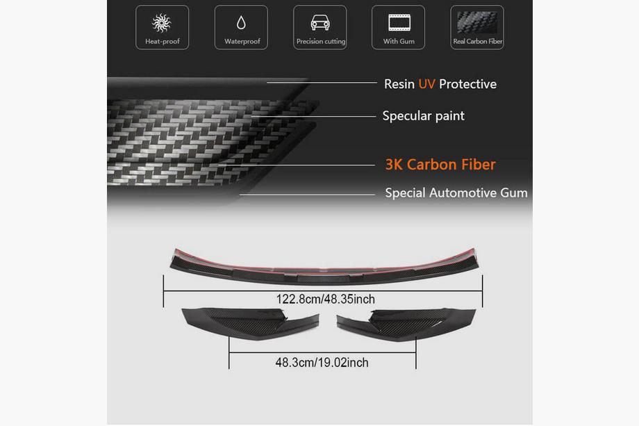 BMW 4 Series G22/23/26 2020- Lip bara fata V3 (pentru G82/G83, Carbon) Foto 6