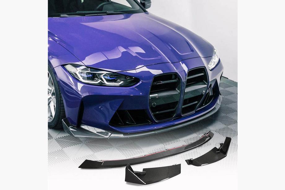 BMW 4 Series G22/23/26 2020- Lip Bara Fata V6 pentru G82/G83 Carbon Foto 1