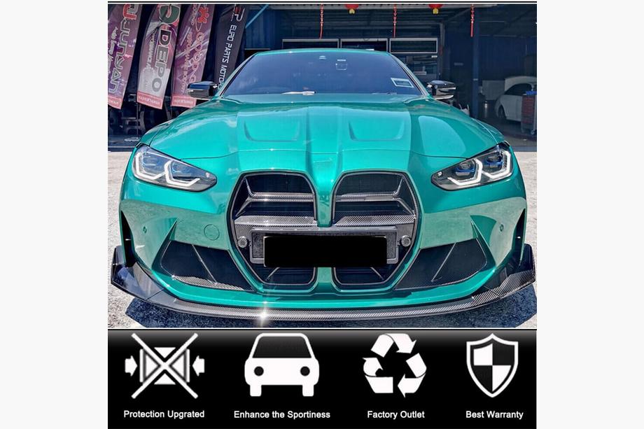 BMW 4 Series G22/23/26 2020- Lip Bara Fata V6 pentru G82/G83 Carbon Foto 2