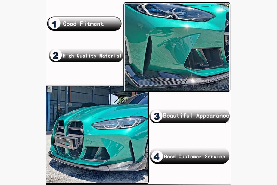 BMW 4 Series G22/23/26 2020- Lip Bara Fata V6 pentru G82/G83 Carbon Foto 3