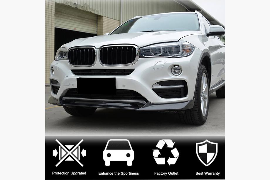 BMW X6 F16 2014-2019 Prelungire bara fata Lip V2 (pentru Base, Carbon) Foto 3