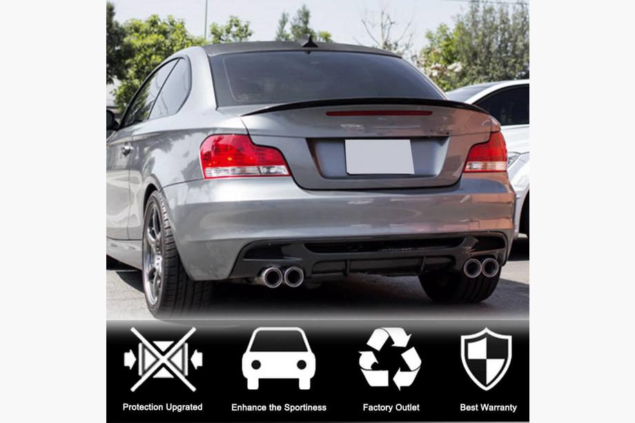 BMW 1 Series E81/E82/E87/E88 2004-2011 Difuzor Bara Spate V2 (pentru E82/E88 M-Sport, Carbon) Foto 9