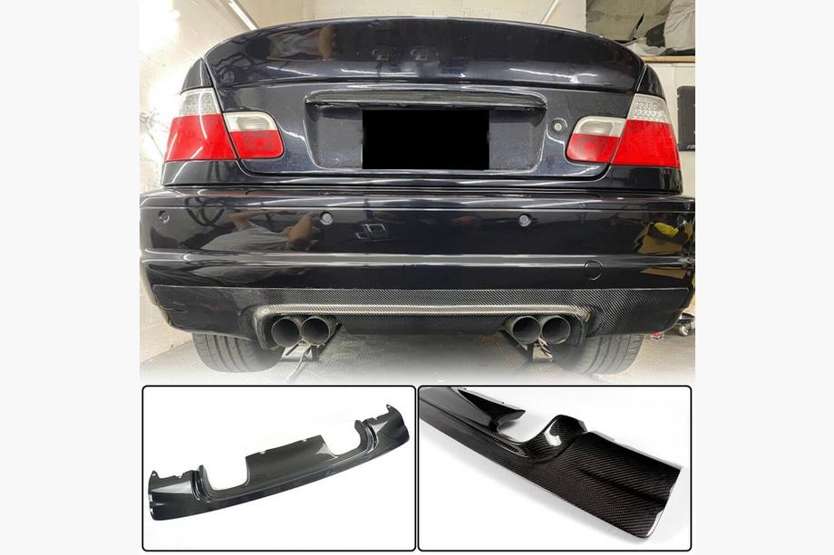 BMW 3 Series E46 1998-2006 Difuzor Bara Spate V1 (pentru M3, Carbon) Image