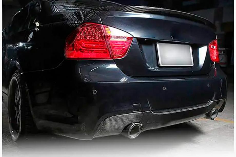 BMW 3 Series E90/E91 2005-2011 Difuzor Bara Spate V3 pentru E90 M-Sport, Carbon Foto 5