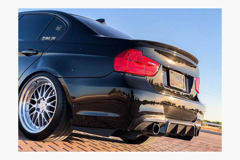 BMW 3 Series E90/E91 2005-2011 Difuzor Spate V1 pentru E90 M-Sport, Carbon Foto 3
