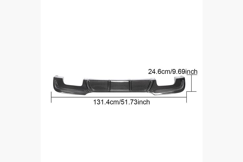 BMW 3 Series E90/E91 2005-2011 Difuzor Spate V1 pentru E90 M-Sport, Carbon Foto 12