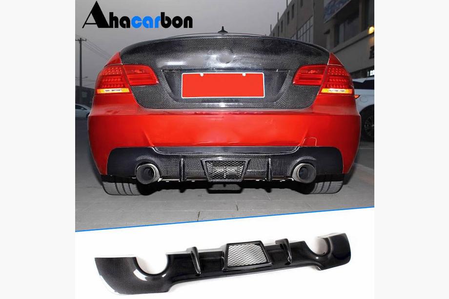 BMW 3 Series E92/E93 2006–2013 Difuzor bara spate (pentru M-Sport, Carbon) Foto 1
