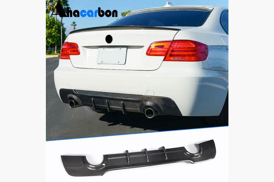 BMW 3 Series E92/E93 2006–2013 Difuzor Bara Spate V2 (pentru M-Sport, Carbon) Foto 1