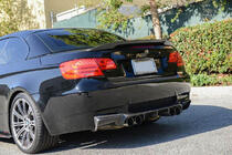 BMW 3 Series E92/E93 2006–2013 Difuzor bara spate V-Style (pentru M3, Carbon) foto 4
