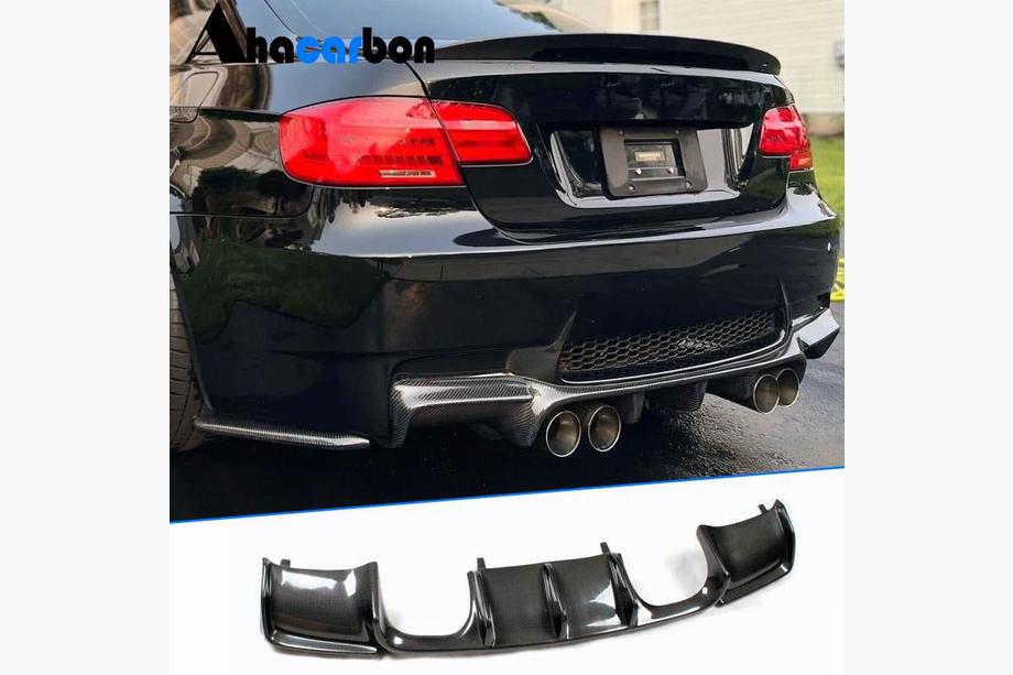 BMW 3 Series E92/E93 2006–2013 Difuzor bara spate V-Style (pentru M3, Carbon) Image