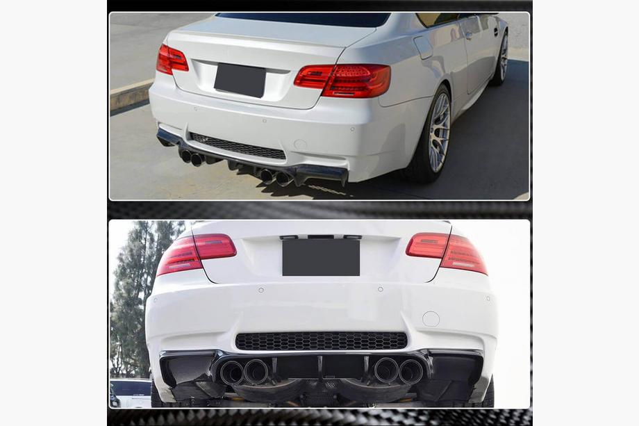 BMW 3 Series E90/E91 2005-2011 Difuzor bara spate FRP V5 (pentru E92/E93 M3) Image