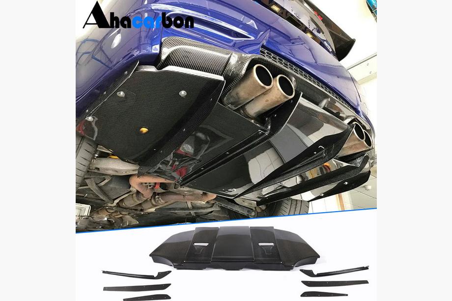 BMW 3 Series E92/E93 2006–2013 Difuzor spate V6 (pentru M3, Carbon) Image
