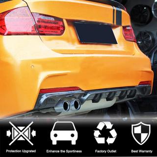 Difuzor Spate V5 pentru F30 M-Sport, Carbon BMW 3 Series F30/F31 2012-2019 foto 2