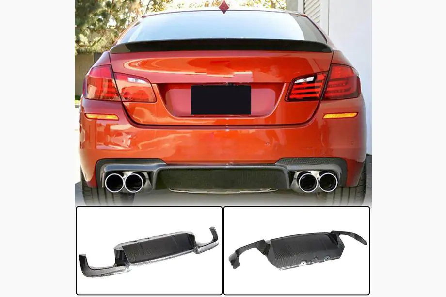 BMW 5 Series F10/F11 2010–2016 Difuzor Spate V2 pentru F10 M5, Carbon Foto 1