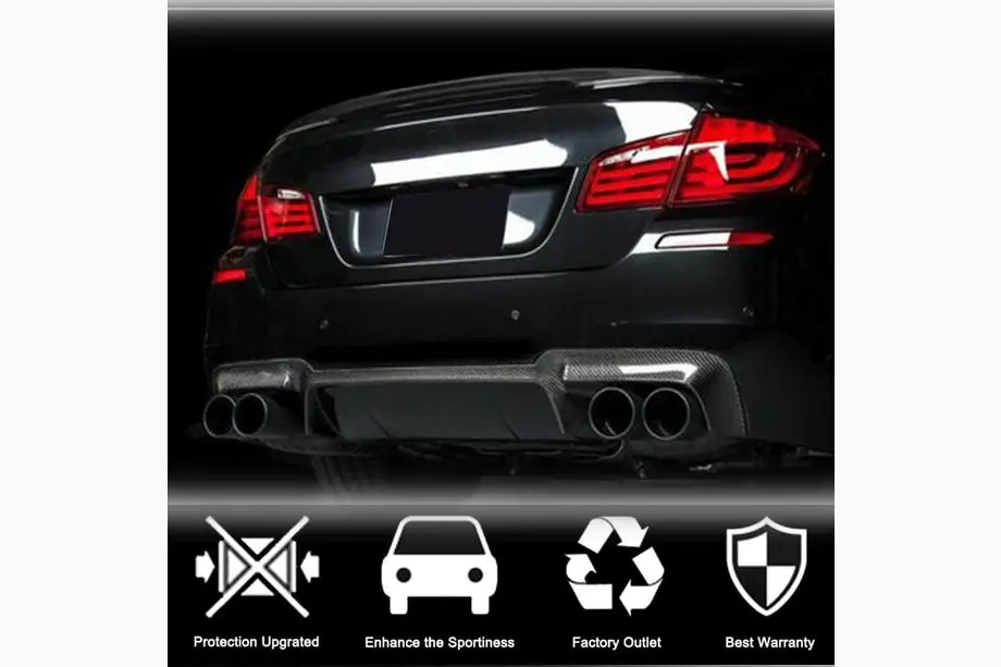 BMW 5 Series F10/F11 2010–2016 Difuzor Spate V2 pentru F10 M5, Carbon Foto 2