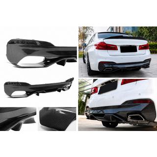 Difuzor bara spate V4 (pentru M-Sport/M5 F90, Carbon) BMW Seria 5 G30/G31 2017–2023 foto 1
