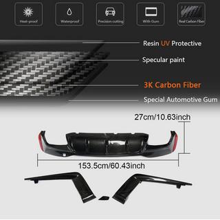 Difuzor bara spate V5 (pentru M-Sport/M5 F90, carbon) BMW Seria 5 G30/G31 2017–2023 foto 3