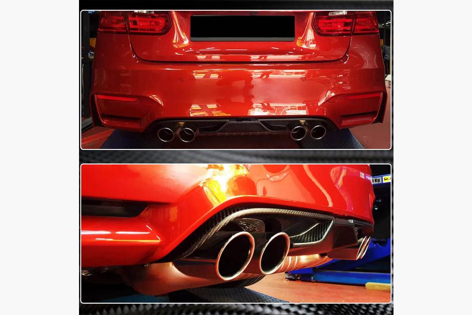 BMW 3 Series F30/F31 2012-2019 Difuzor bara spate V7 (pentru F80, Carbon) Foto 4