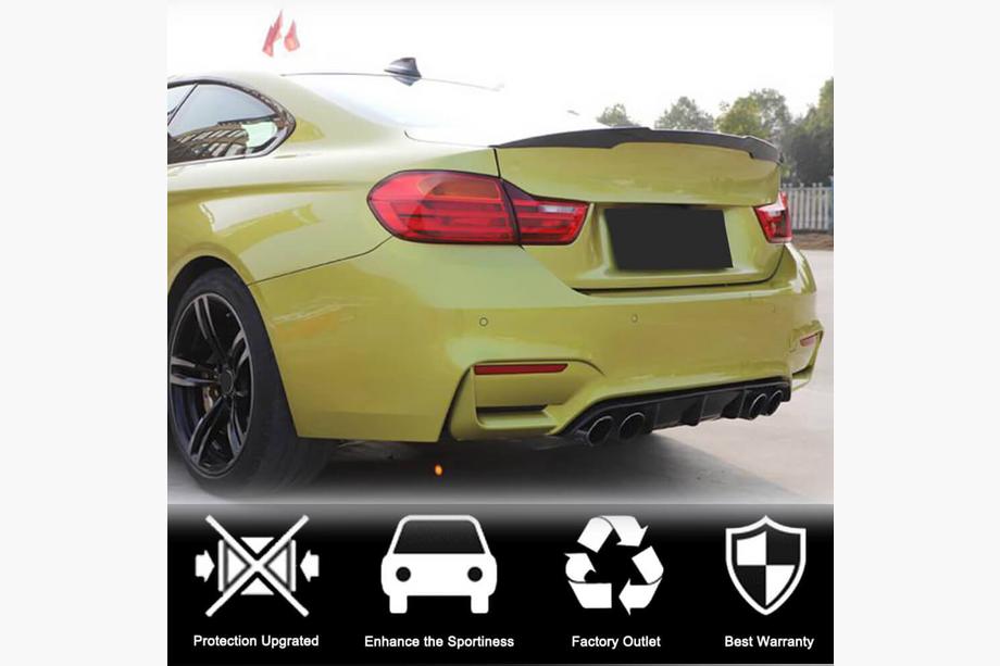 BMW 3 Series F30/F31 2012-2019 Difuzor bara spate Carbon V9 (pentru F80) Foto 3