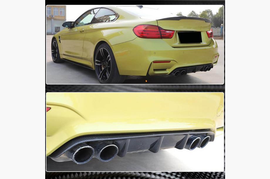 BMW 3 Series F30/F31 2012-2019 Difuzor bara spate Carbon V9 (pentru F80) Foto 4