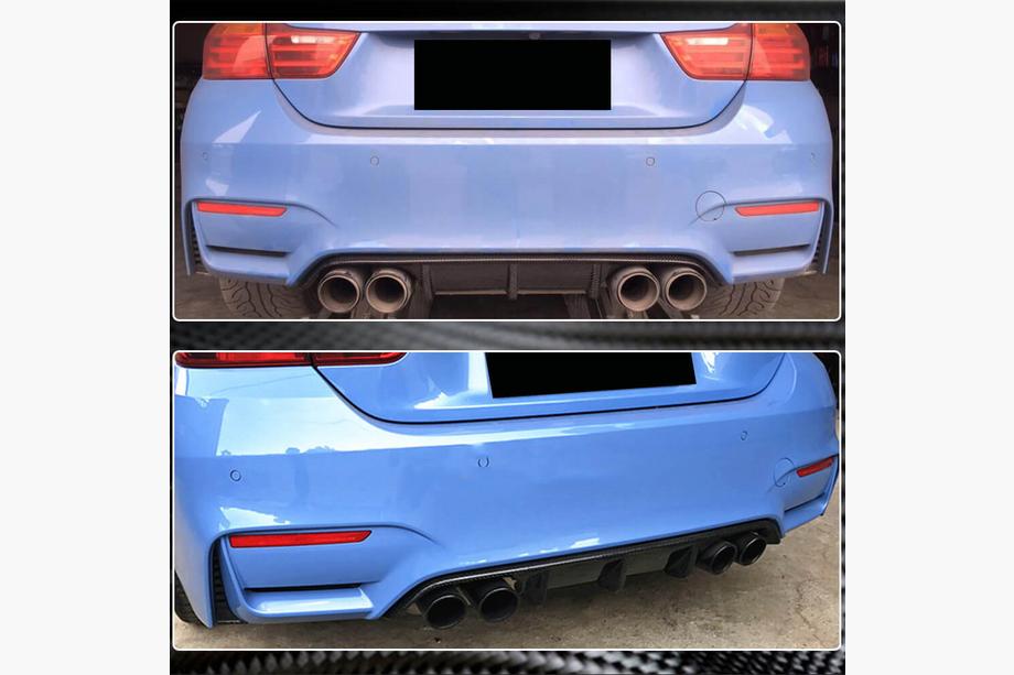 BMW 3 Series F30/F31 2012-2019 Difuzor bara spate Carbon V9 (pentru F80) Foto 5