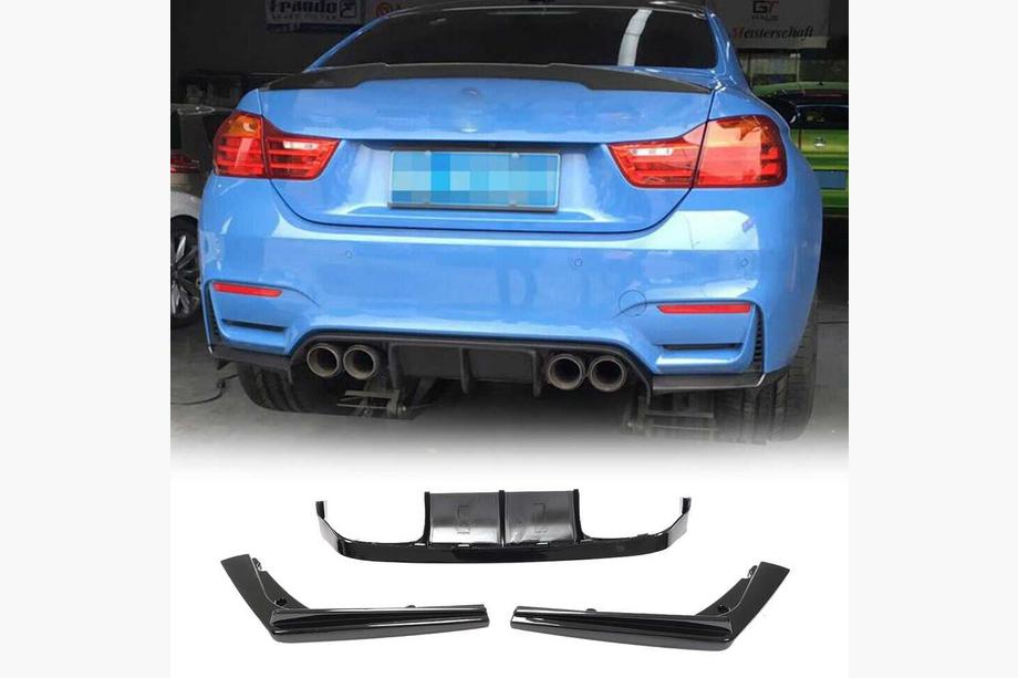 BMW 3 Series F30/F31 2012-2019 Difuzor Bara Spate ABS V14 (pentru F80) Foto 1