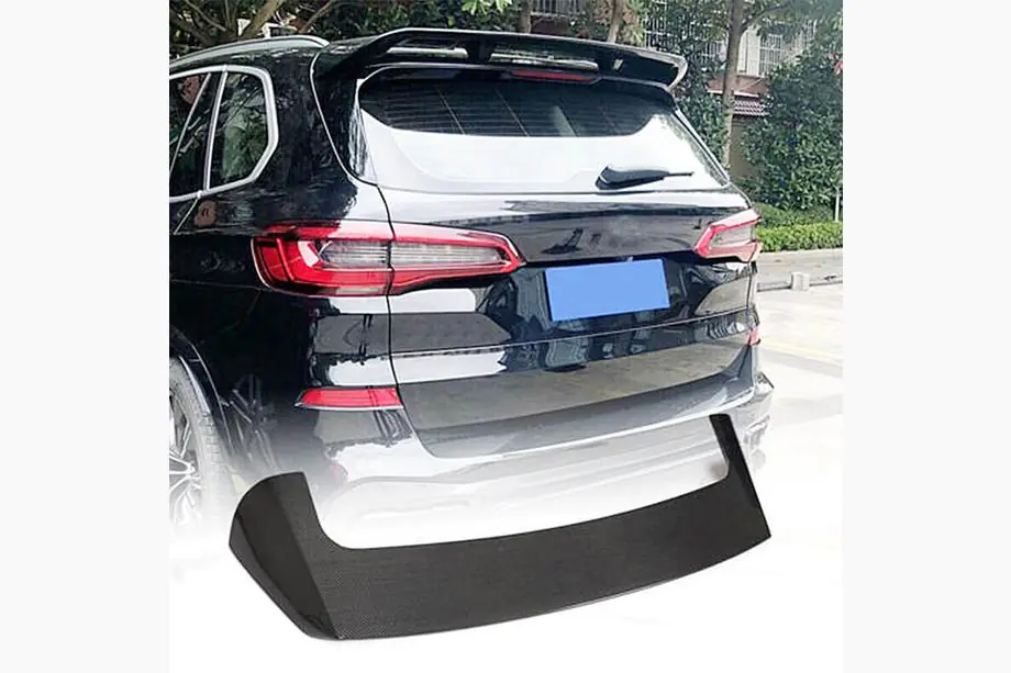 BMW X5 G05 2019–2026 Spoiler luneta spate V4 (Carbon real) Foto 2