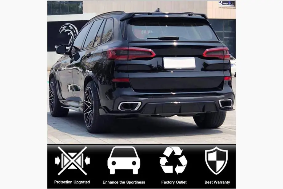 BMW X5 G05 2019–2026 Spoiler luneta spate V4 (Carbon real) Foto 3