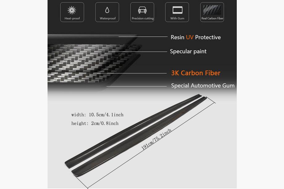 BMW 1 Series E81/E82/E87/E88 2004-2011 Capace praguri Carbon (pentru E82, Carbon) Foto 5