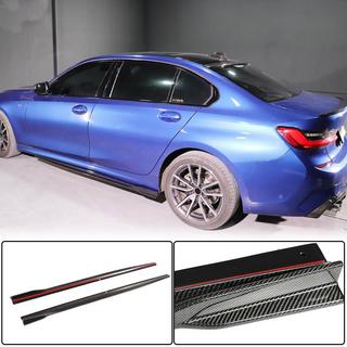 Extensii praguri V2 (pentru G20 M-Sport, carbon) BMW 3 Series G20/G21 2018- foto 1