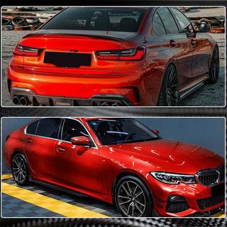 Extensii praguri V3 (pentru G20 M-Sport, carbon) BMW 3 Series G20/G21 2018- foto 3
