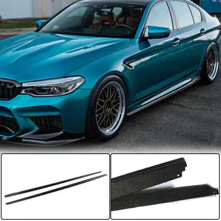 Extensii praguri laterale V2 (pentru M-Sport/M5, carbon) foto 1