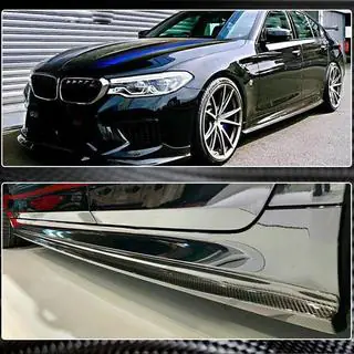 Extensii praguri laterale V2 (pentru M-Sport/M5, carbon) foto 4