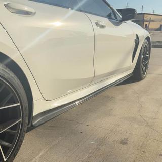 Extensii praguri V1 (pentru G16 M-Sport/F93 M8, Carbon) BMW 8 Series G14/G15/G16 2018- foto 4