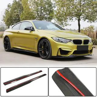 Extensii praguri V3 (pentru F82/F83, Carbon) foto 1