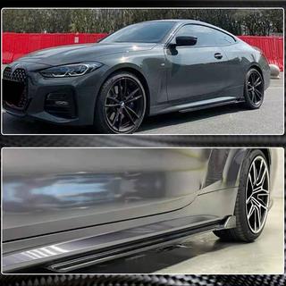 Extensii Praguri V3 (pentru G22/G23 M-Sport, Carbon) BMW 4 Series G22/23/26 2020- foto 3