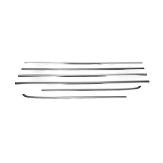 Ornamente exterioare geamuri inox (6 buc) SsangYong Kyron 2005-2014 foto 2