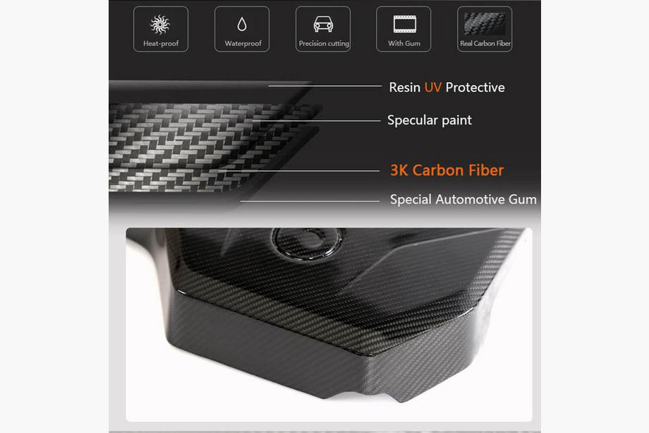 BMW Seria 5 G30/G31 2017–2023 Capac motor Dry Carbon (2021-2023) Foto 2