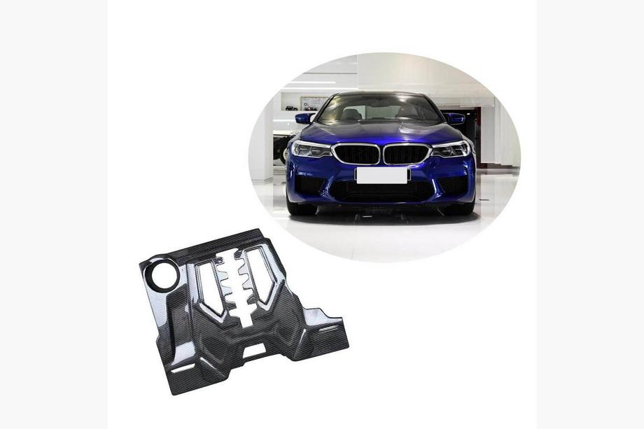BMW Seria 5 G30/G31 2017–2023 Capac motor carbon (pentru F90) Image