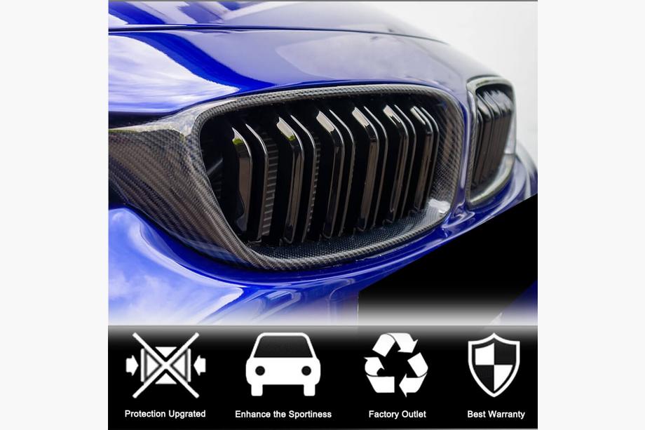 BMW 3 Series F30/F31 2012-2019 Grile M-Look V1 (Carbon) Foto 2