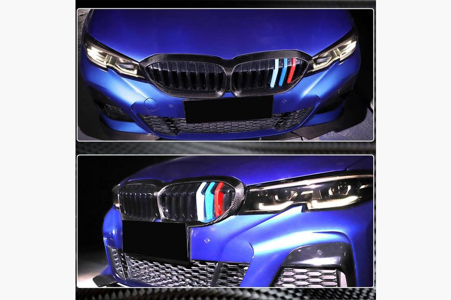 BMW 3 Series G20/G21 2018- Grile Dry Carbon V1 (2019-2022) Foto 4