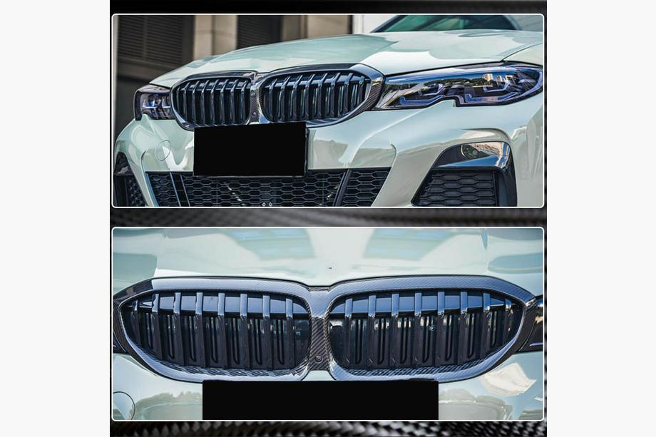 BMW 3 Series G20/G21 2018- Grile Dry Carbon V1 (2019-2022) Foto 5
