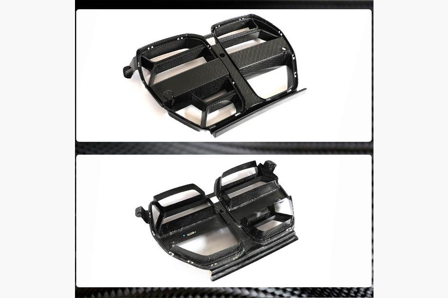 BMW 3 Series G20/G21 2018- Grile V4 (pentru G80, Carbon) Foto 12