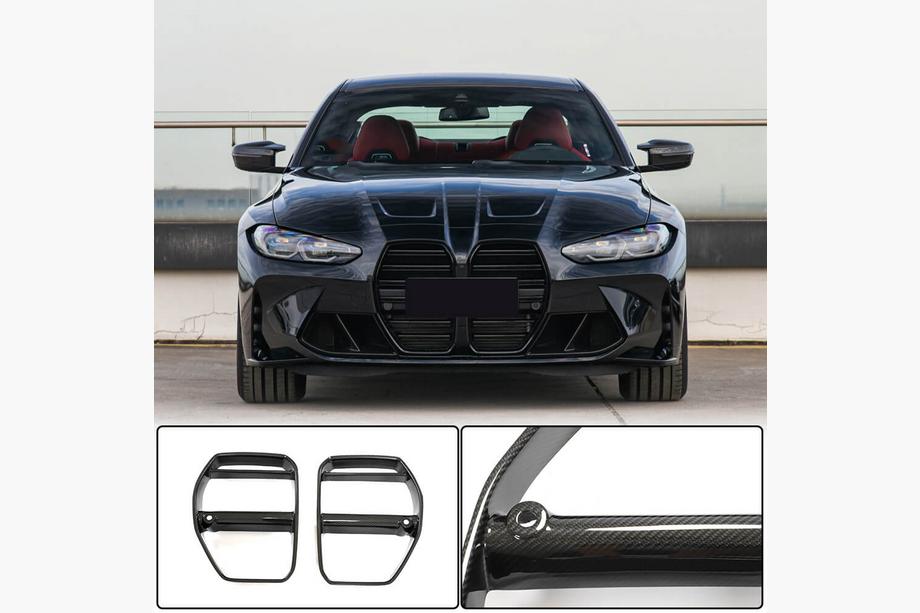 BMW 3 Series G20/G21 2018- Grila V3 (pentru G80, Carbon) Foto 1
