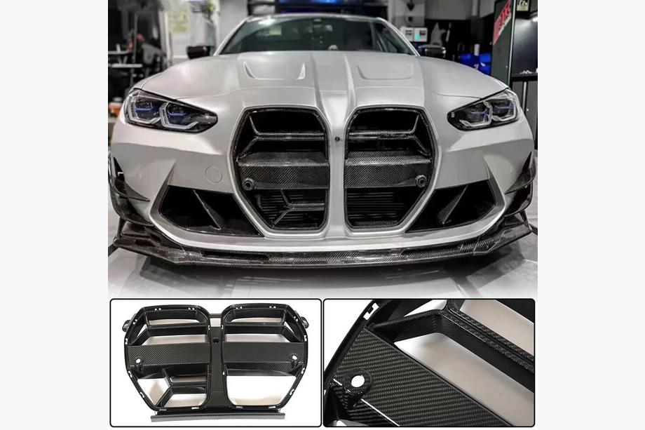 BMW 4 Series G22/23/26 2020- Grila V1 (pentru G82/G83, Carbon) Foto 8
