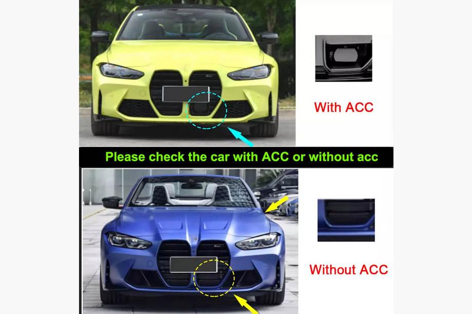 BMW 4 Series G22/23/26 2020- Grila V1 (pentru G82/G83, Carbon) Foto 12