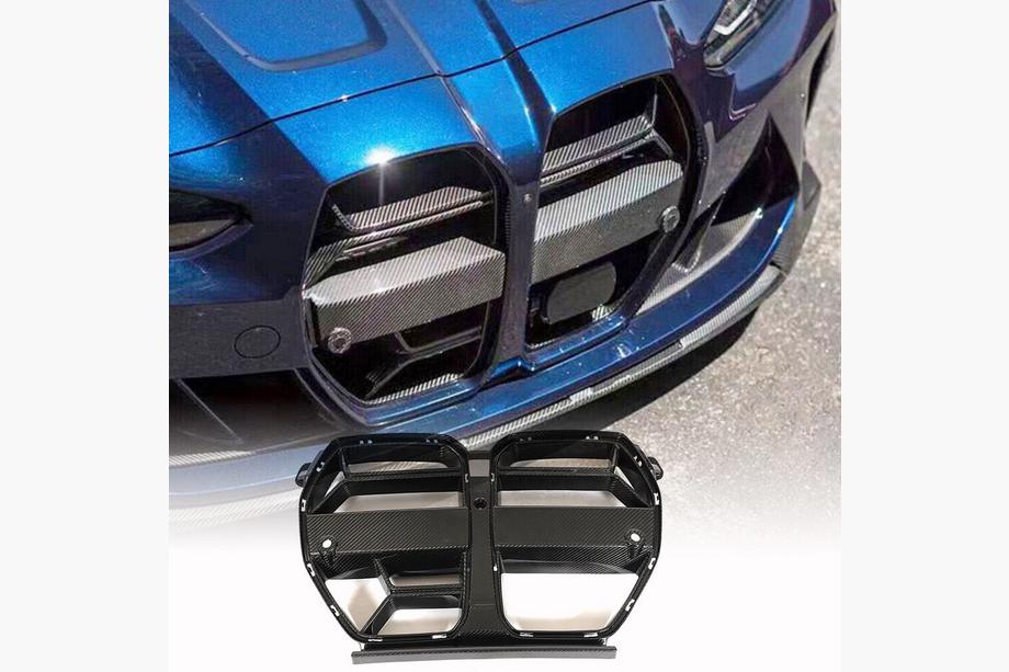 BMW 4 Series G22/23/26 2020- Grila V1 (pentru G82/G83, Carbon) Foto 13