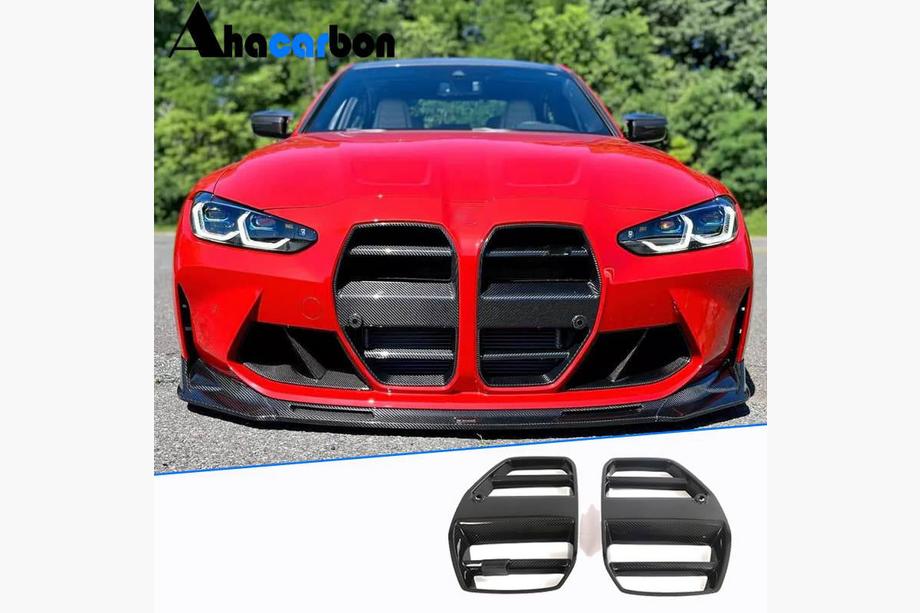 BMW 4 Series G22/23/26 2020- Grile FRP V6 (pentru G82/G83 2021+ fara ACC) Foto 1