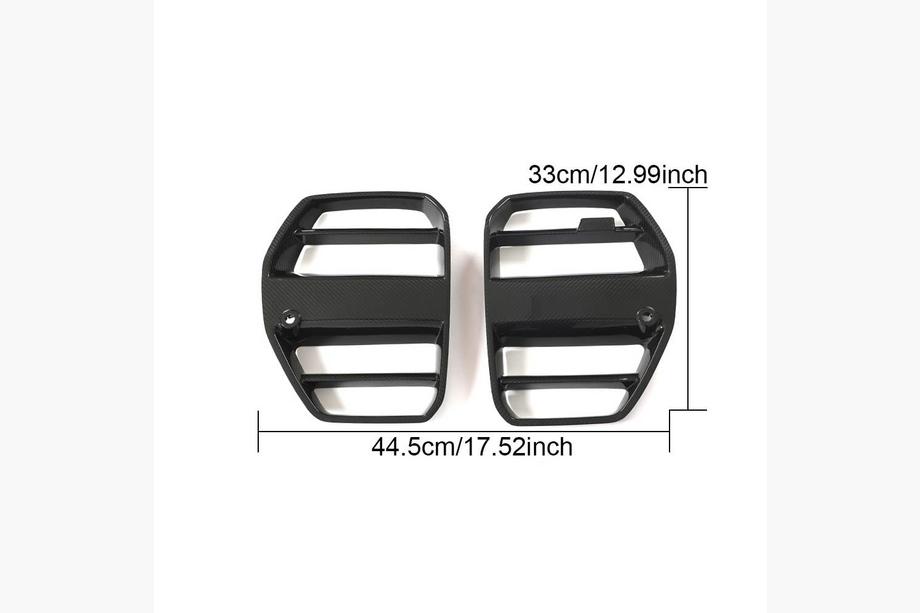 BMW 4 Series G22/23/26 2020- Grile FRP V6 (pentru G82/G83 2021+ fara ACC) Foto 8